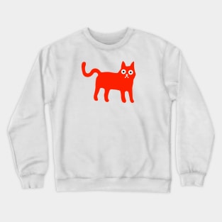 Little Red Cat (No Background) Crewneck Sweatshirt